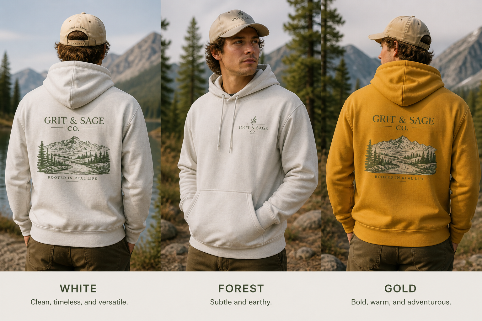 Grit & Sage Mountain Hoodie- Sage